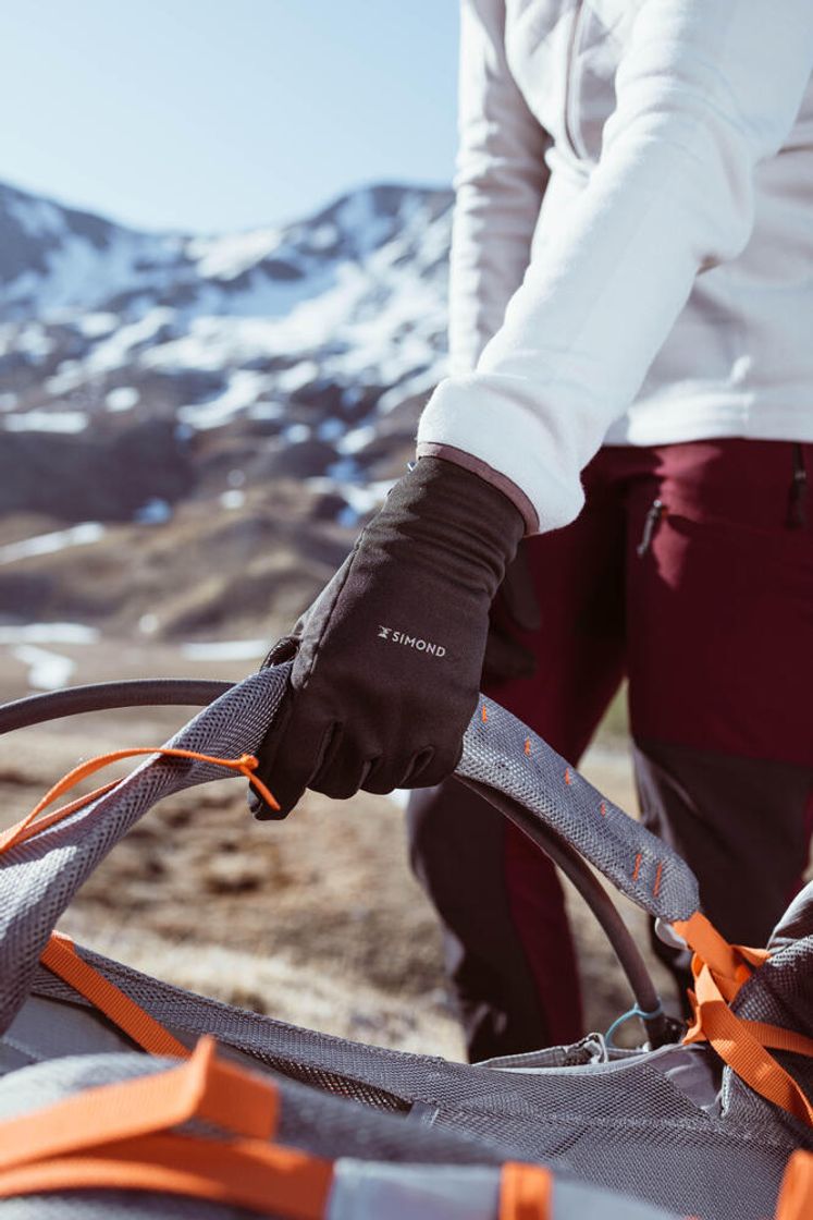 데카트론 백패킹 터치스크린 스트레치 장갑 MT500 스모크 블랙(DECATHLON Backpacking Touchscreen Stretch Gloves MT500 Smoked Black) - 6