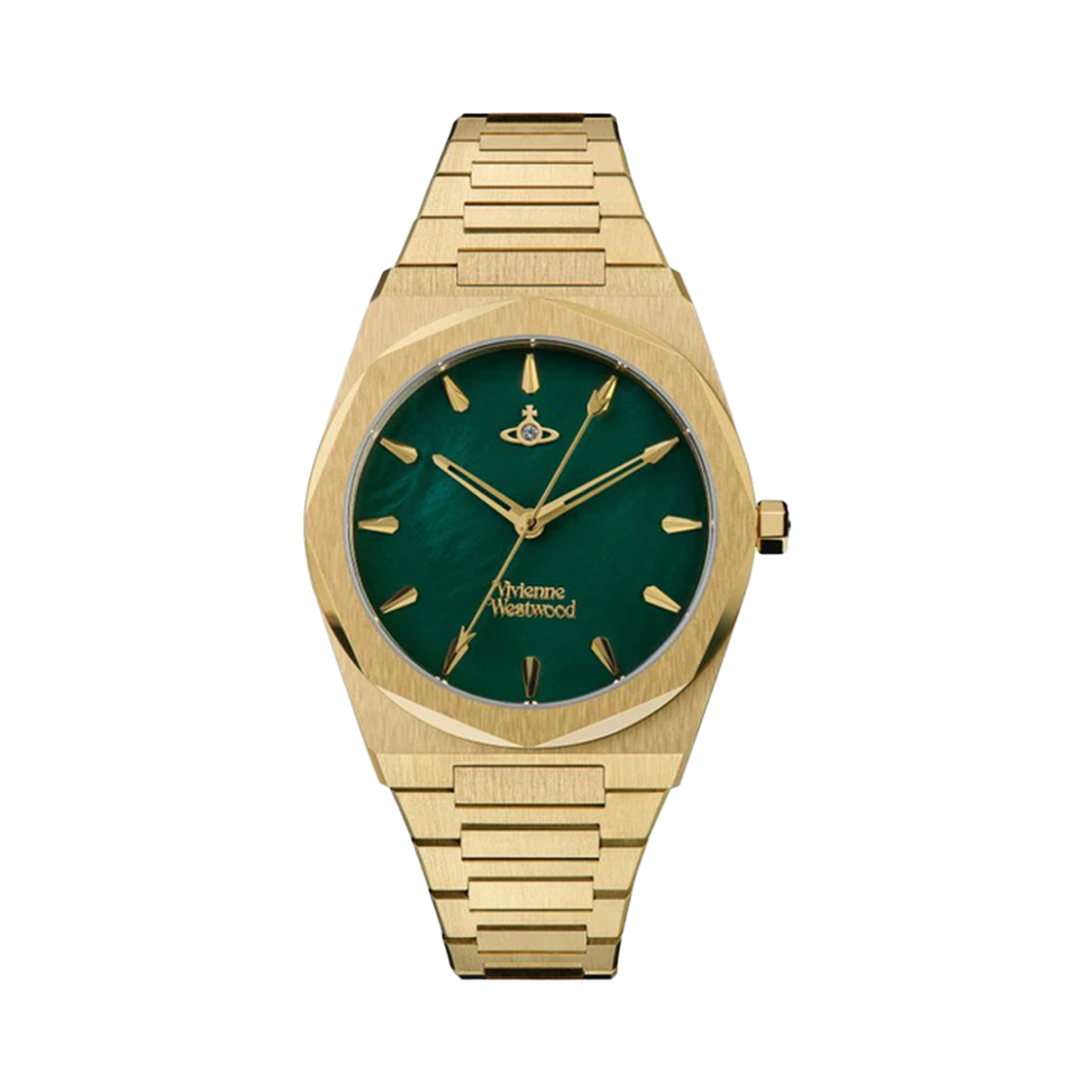 [17% 쿠폰] 비비안 웨스트우드 라임하우스 34mm 그린 골드([17% 쿠폰] Vivienne Westwood Limehouse 34mm Green Gold)