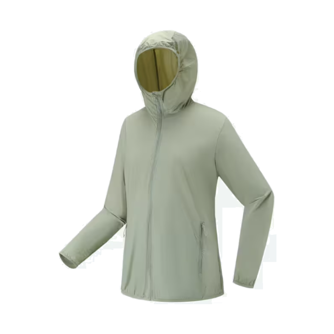 데카트론 여성 하이킹 윈드 자켓 헬륨 100 세이지 그린(DECATHLON Women's Hiking Wind Jacket Helium 100 Sage Green) - 1