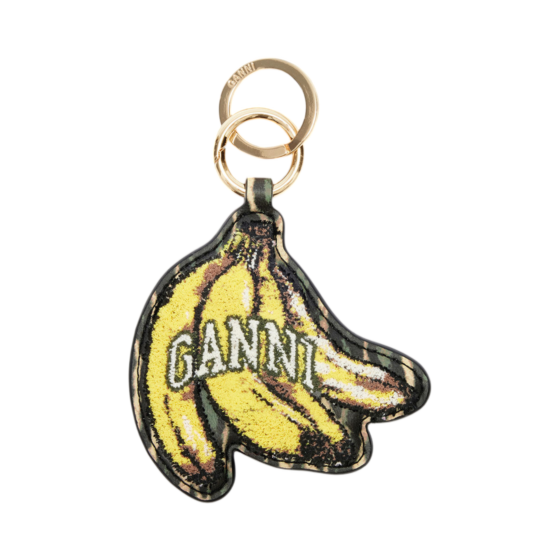 가니 조이 바나나 키링 블랙(Ganni Joy Banana Keyring Black)