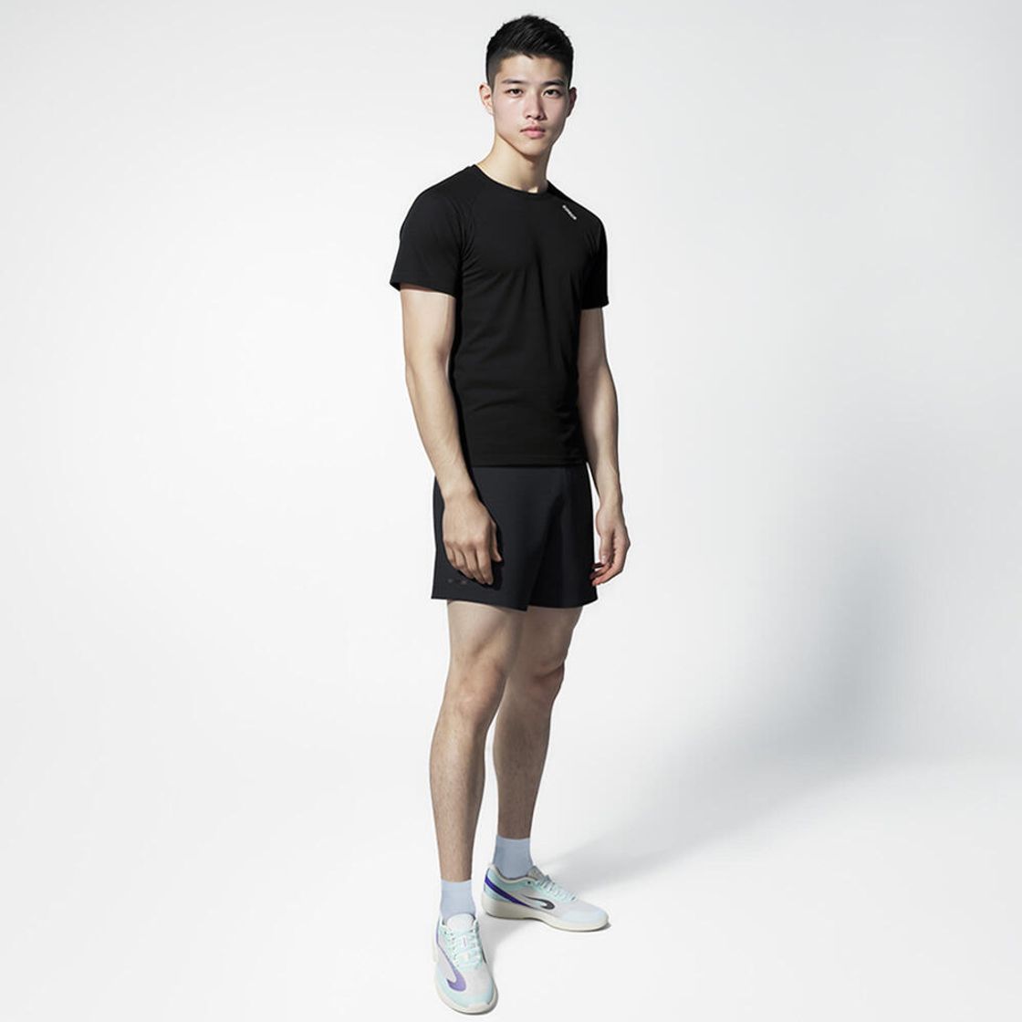 데카트론 남성 러닝 심리스 반팔 티 컴포트 런 500 스모크 블랙(DECATHLON Men's Running Seamless Short-Sleeved T-Shirt Comfort Run 500 Smoke Black) - 3