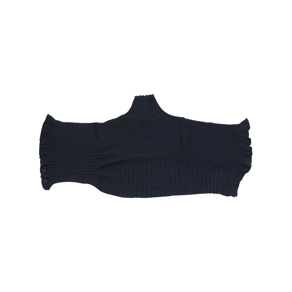 이세이 미야케 프릴 터틀넥 니트 블랙(Issey Miyake Frill Turtleneck Knit Black)