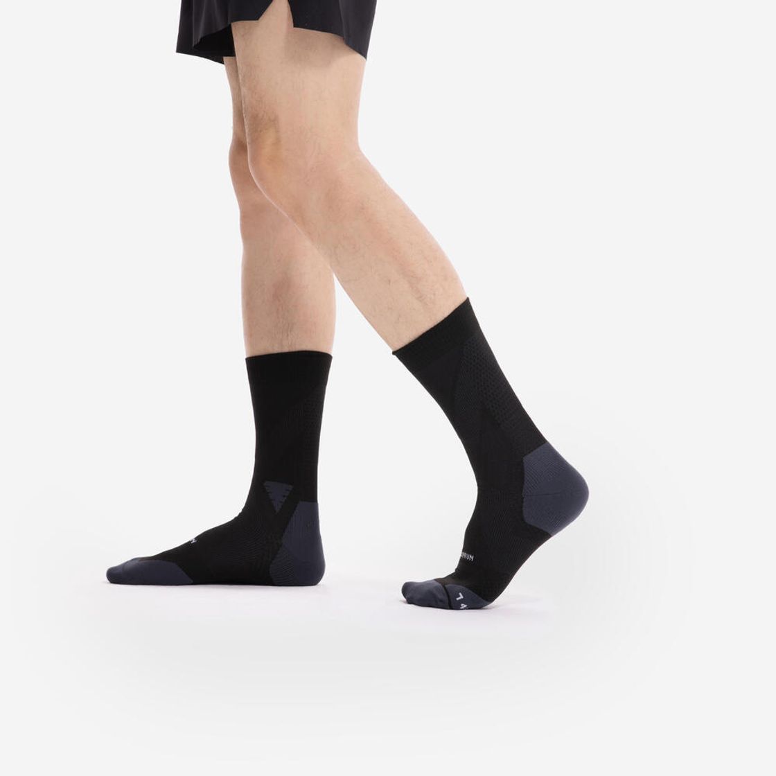 데카트론 러닝 장목 스트랩 양말 1켤레 런 900 스모크 블랙(DECATHLON Running High-Cut Strap Socks 1 Pair Run 900 Smoked Black) - 6