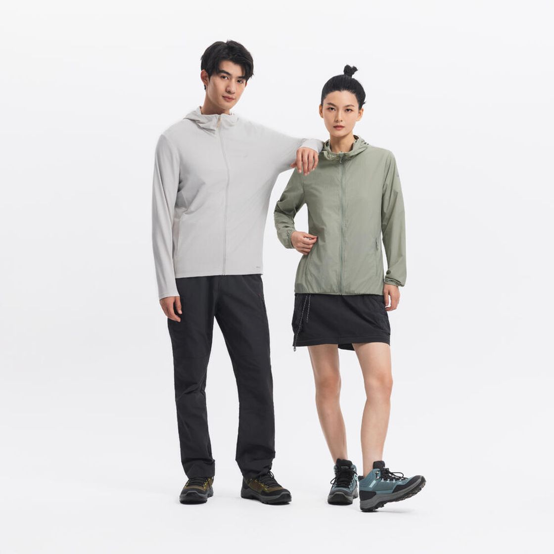 데카트론 여성 하이킹 윈드 자켓 헬륨 100 세이지 그린(DECATHLON Women's Hiking Wind Jacket Helium 100 Sage Green) - 10