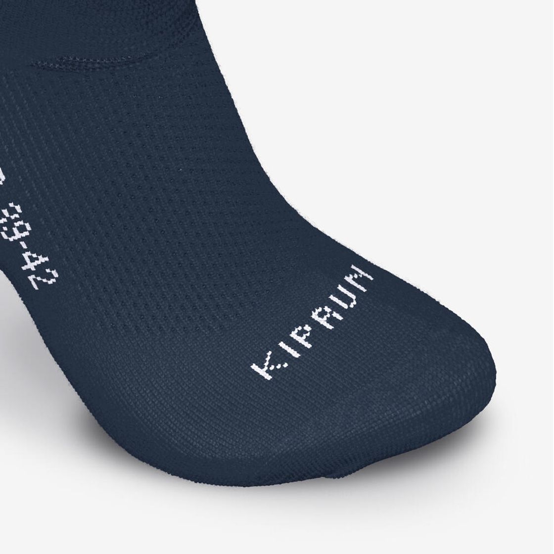 데카트론 러닝 중목 양말 2켤레 파인 런500 어비스 블루(DECATHLON Running Mid-Cut Socks 2 Pairs Fine Run 500 Abyss Blue) - 5