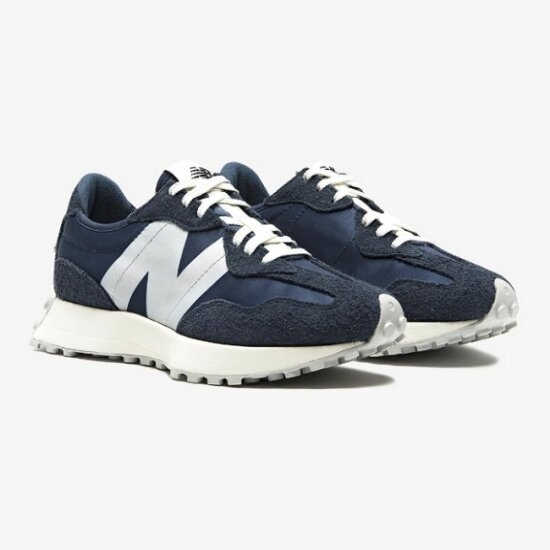 (W) New Balance 327 Navy 착용 스타일