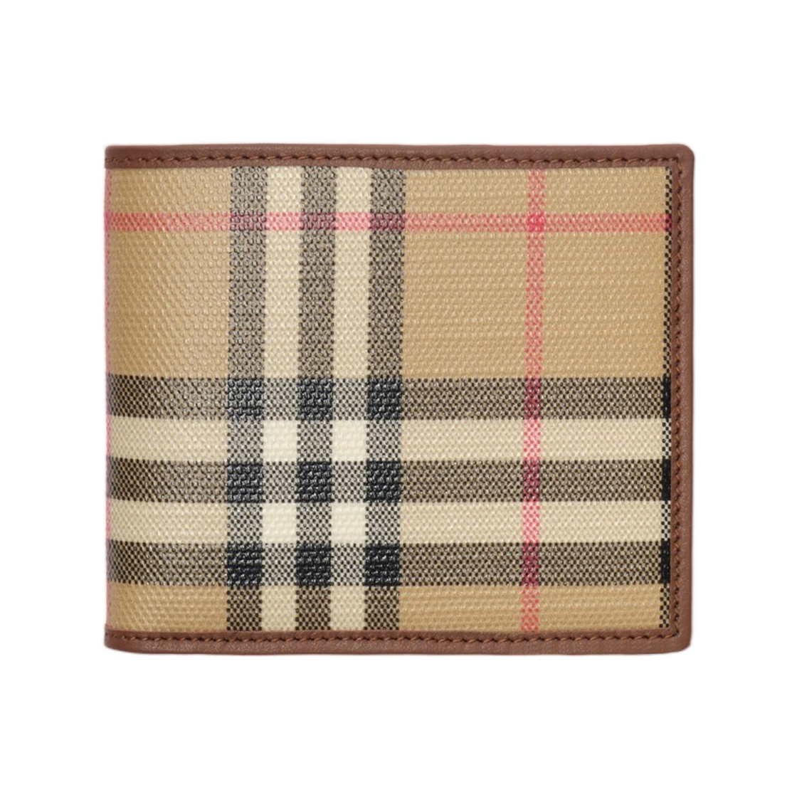 8128248 Burberry Check Bifold Wallet Archive Beige