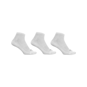 DECATHLON Running Low Socks 3 Pairs Run 100 Ultra White