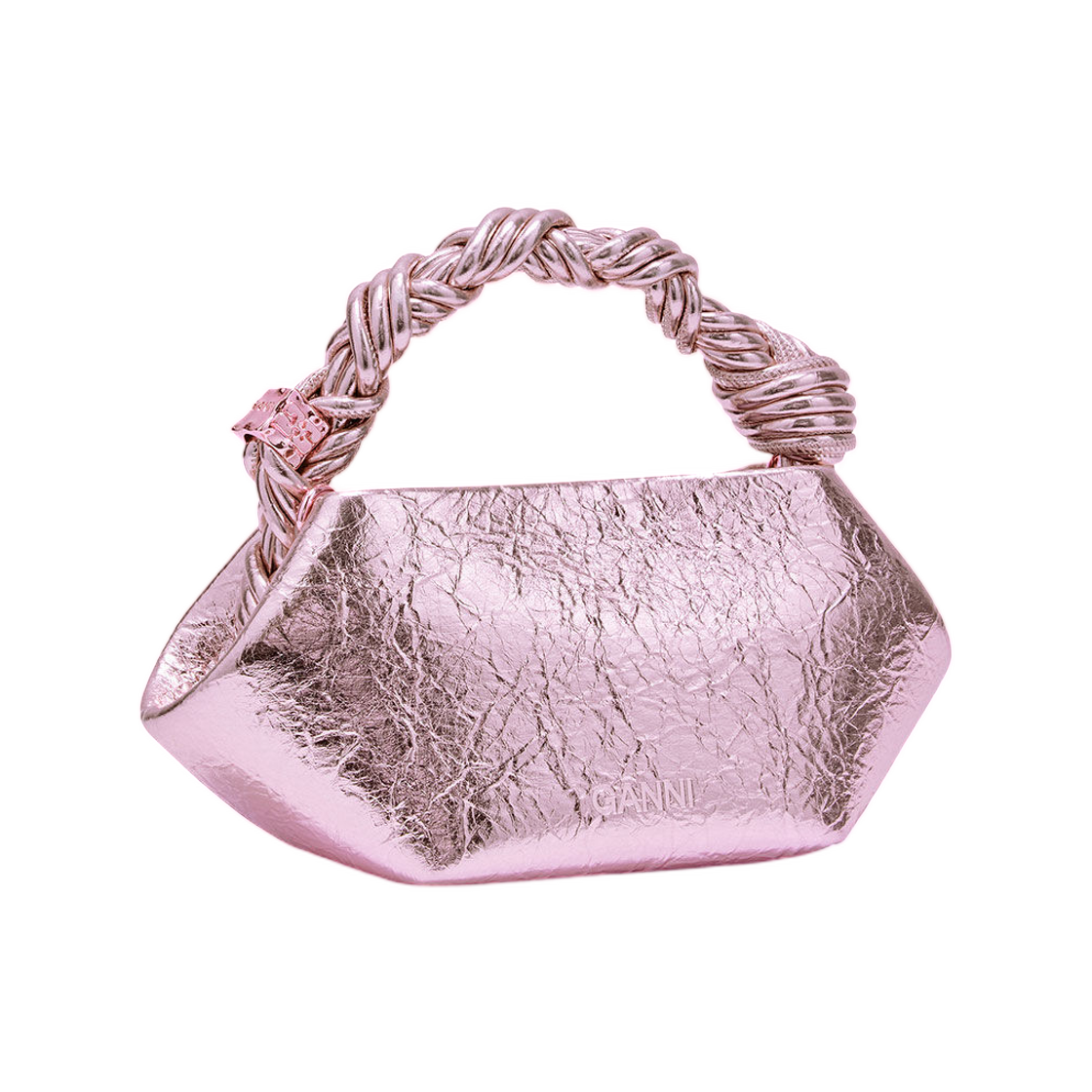 가니 메탈릭 미니 보우백 실버 핑크(Ganni Metallic Mini Bou Bag Silver Pink) - 2
