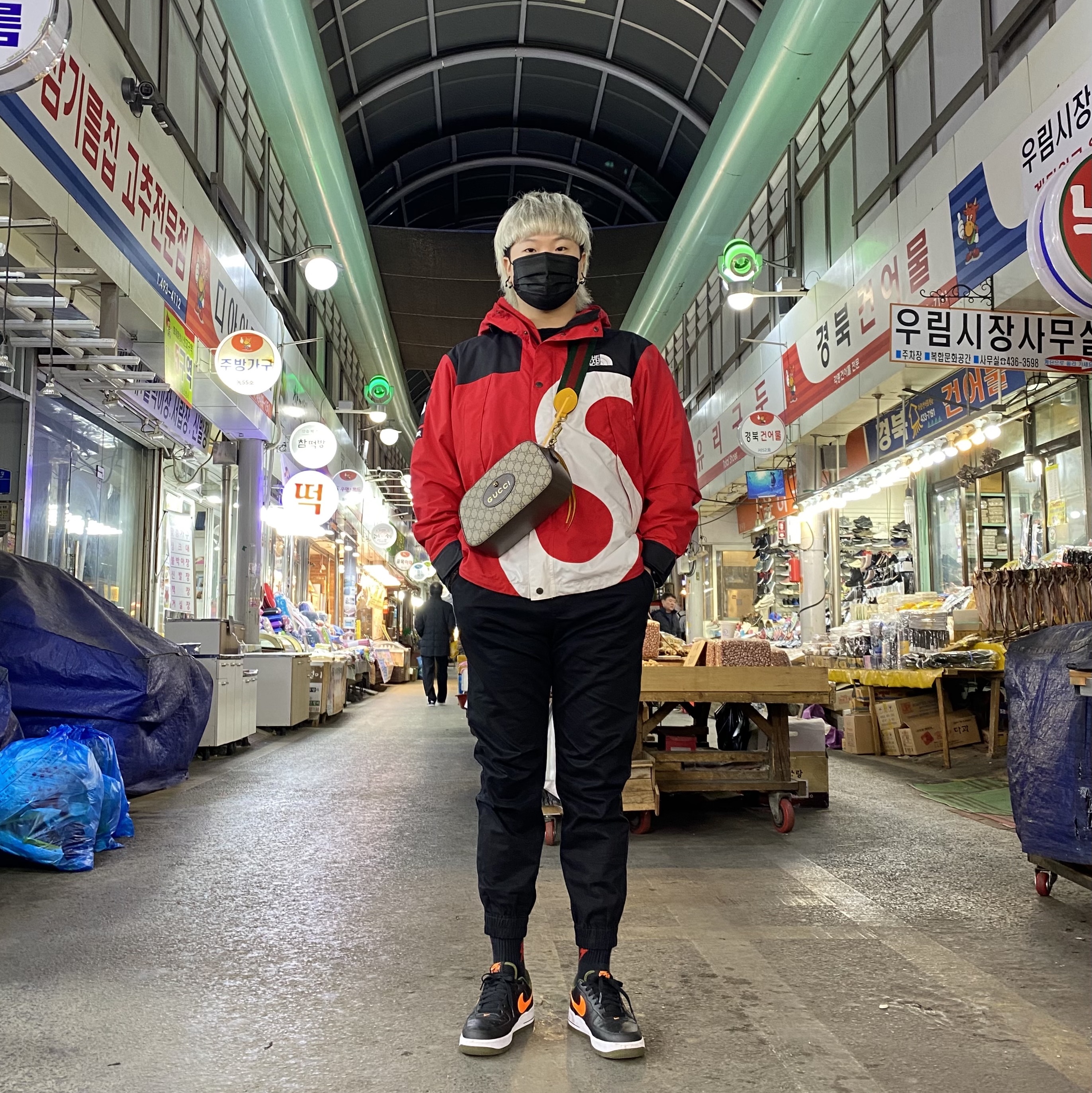 Supreme x The North Face S Logo Mountain Jacket Red - 20FW, Gucci Beige GG Supreme Canvas Vintage Messenger Shoulder Bag Gold Hardware 착용 스타일