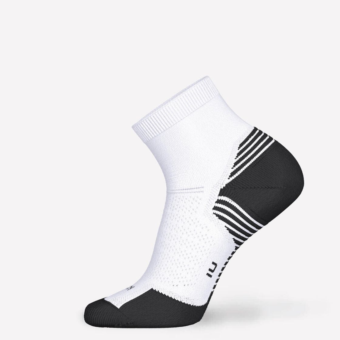 데카트론 러닝 도톰한 중목 양말 2켤레 런 500 울트라 화이트(DECATHLON Running Thick Mid-Cut Socks 2 Pairs Run 500 Ultra White) - 6
