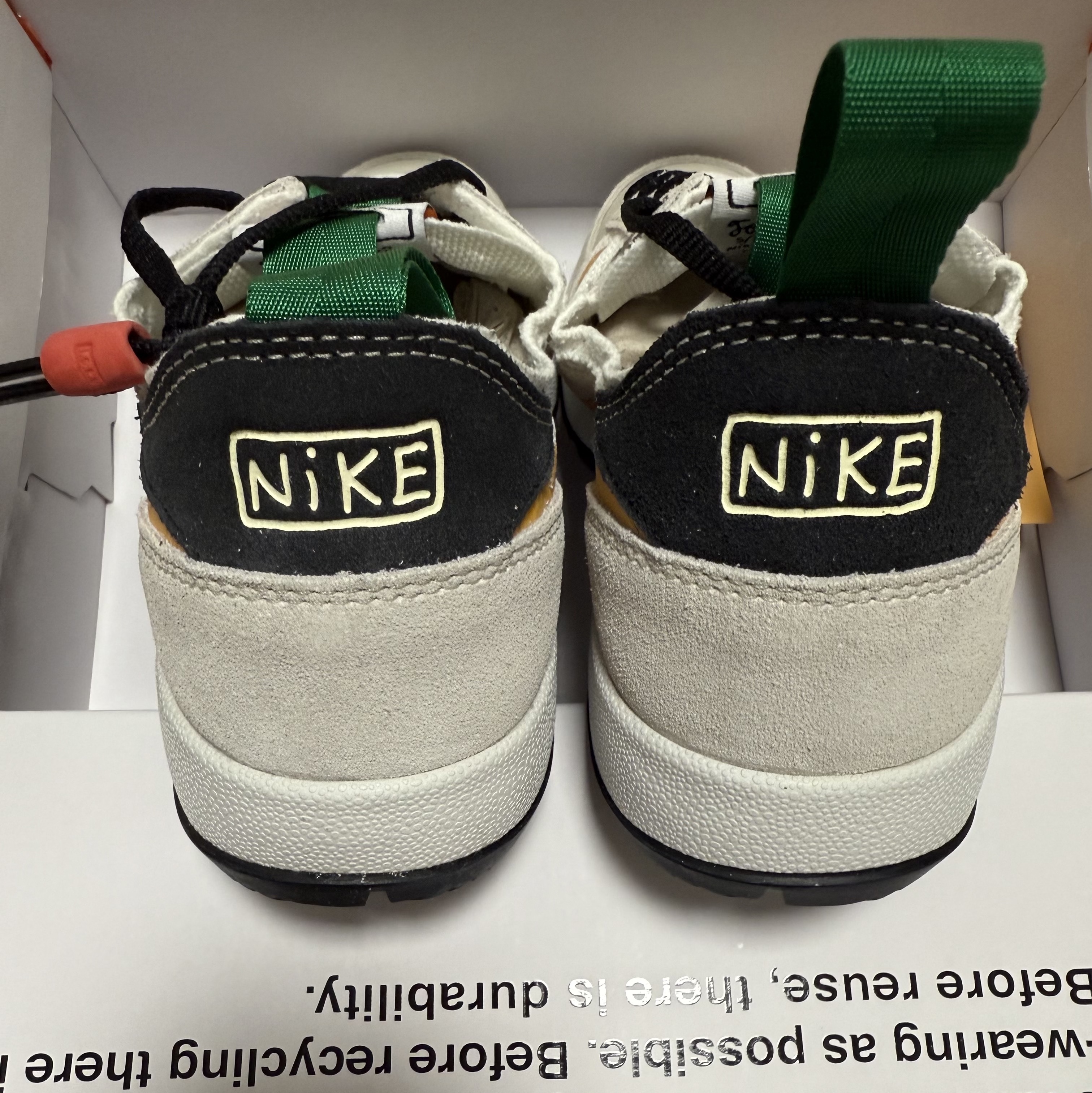 Nike x Tom Sachs General Purpose Shoe Pine Green University Gold 착용 스타일 - 5