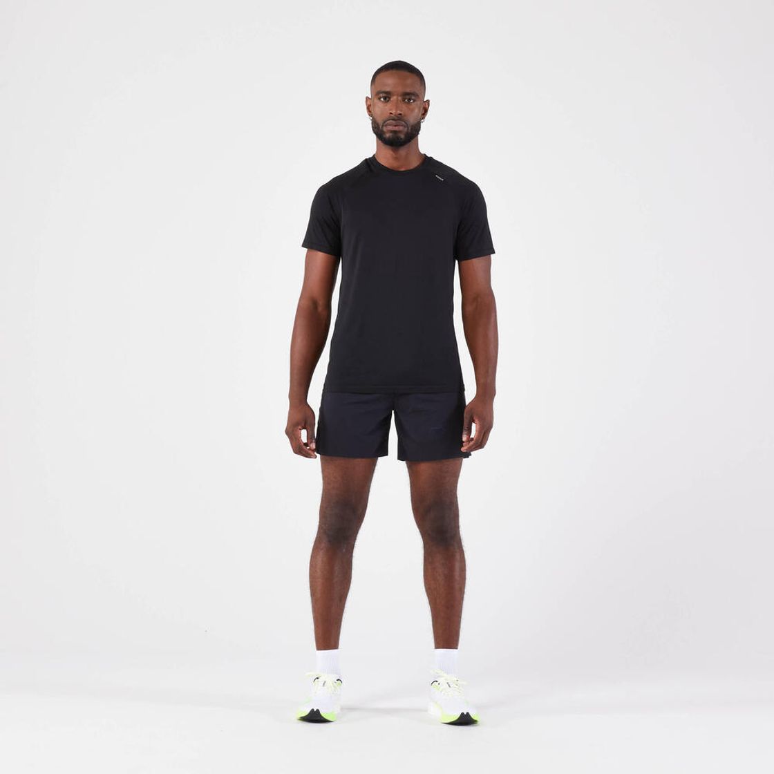 데카트론 남성 러닝 심리스 반팔 티 컴포트 런 500 스모크 블랙(DECATHLON Men's Running Seamless Short-Sleeved T-Shirt Comfort Run 500 Smoke Black) - 8