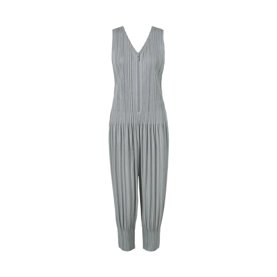 (W) 플리츠 플리즈 이세이 미야케 플러피 베이직 점프수트 라이트 그레이((W) Pleats Please Issey Miyake Fluffy Basics Jumpsuit Light Gray) - 1
