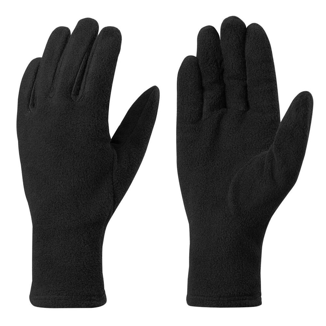 데카트론 성인 백패킹 플리스 이너 장갑 MT100 스모크 블랙(DECATHLON Adult Backpacking Fleece Inner Gloves MT100 Smoke Black) - 4