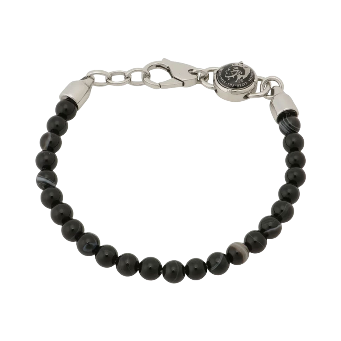 DX0848040 [20% 쿠폰] Diesel Dx0848040 Logo Beaded Bracelet Black