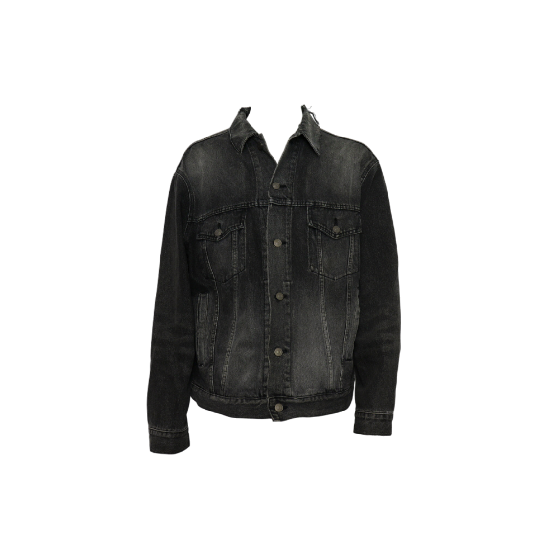 발렌시아가 493609 오버사이즈 빈티지워싱 백로고 남성 데님자켓aa62674(Balenciaga Oversize Vintage Wash Logo Denim Jacket) - 1
