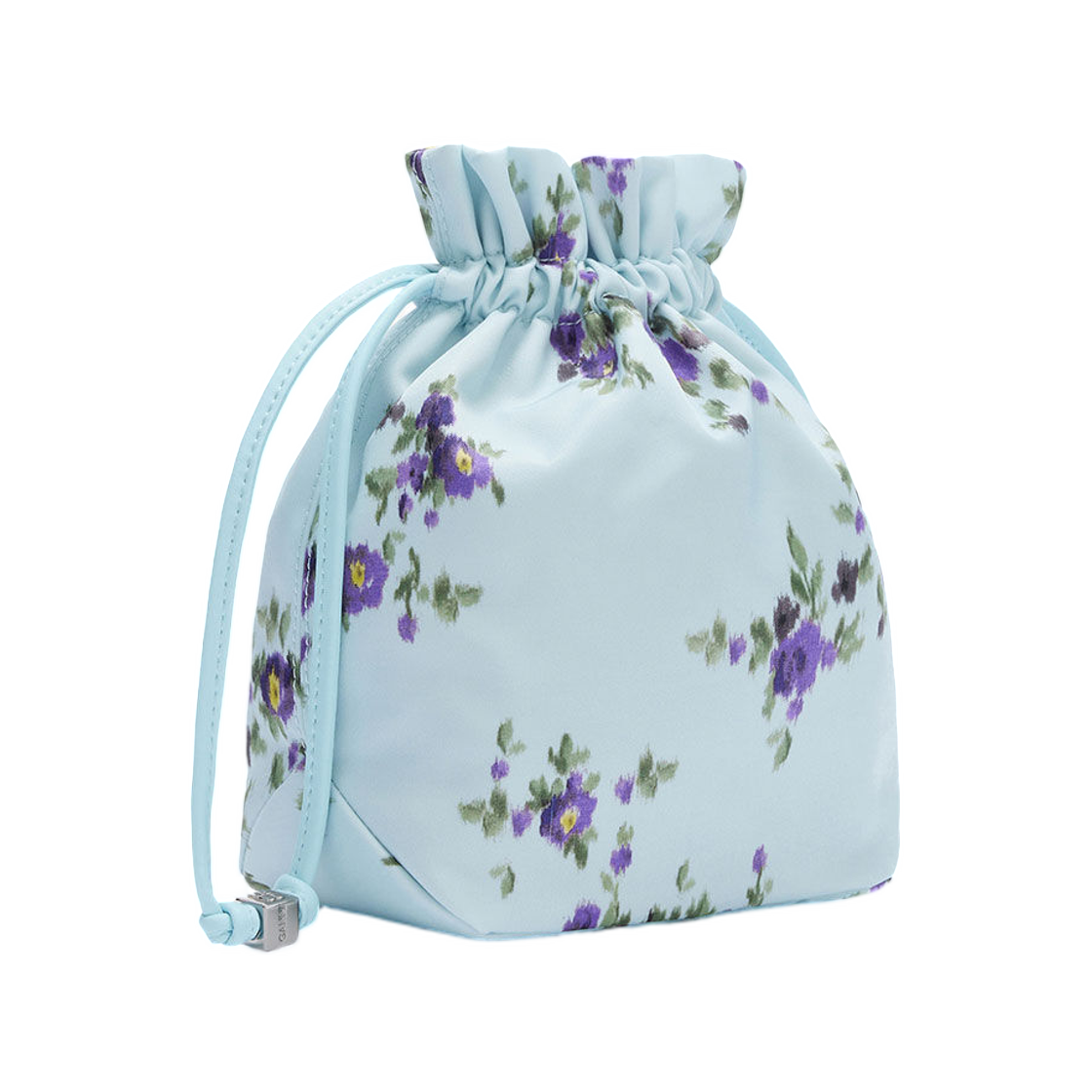 가니 파우치 프린티드 나일론 아이스드 아쿠아(Ganni Pouch in Printed Nylon Iced Aqua) - 2