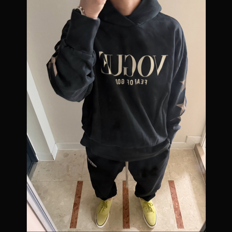Essentials Fleece Essential Sweatpant Black - 24FW, Essentials The Core Collection T-Shirt Stretch Limo 착용 스타일