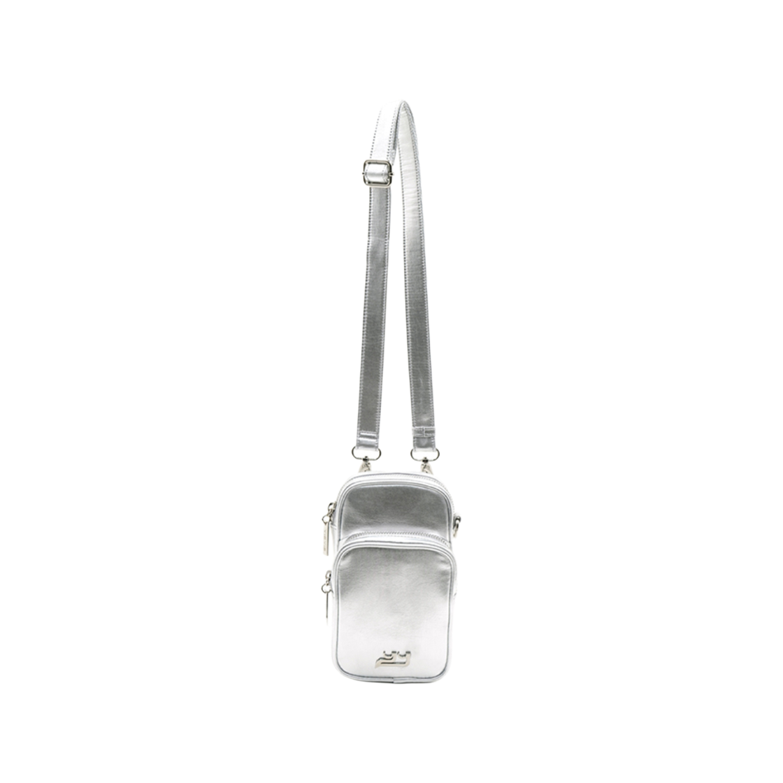 P0000BTC YIEYIE Y.18 Luke Crossbody Bag BB27 Metallic Silver