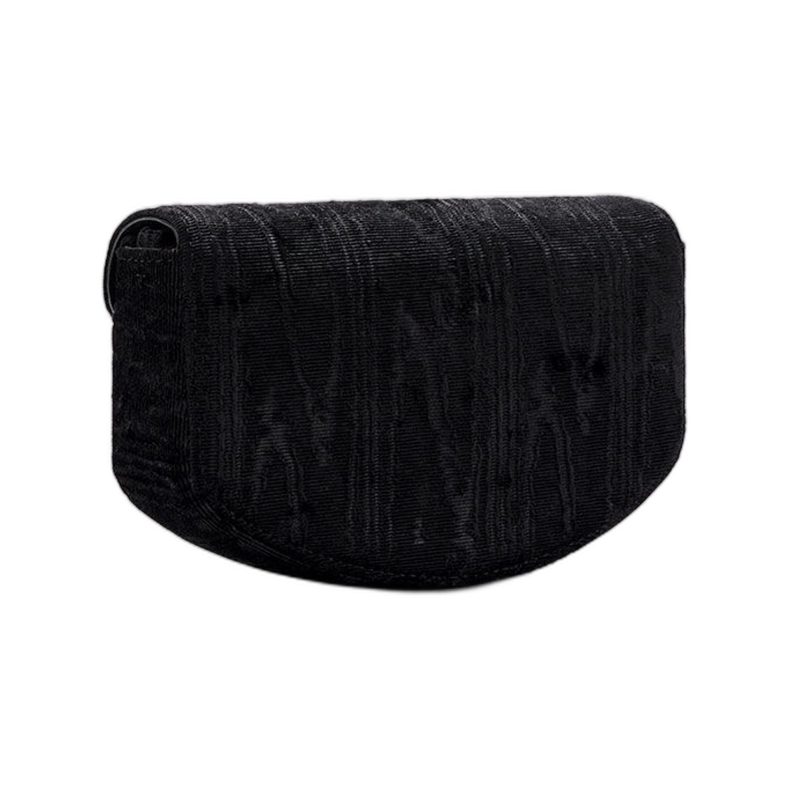 가니 루루 월렛 온 체인 벨벳 모이어 블랙(Ganni Lulu Wallet On Chain Velvet Moire Black) - 2