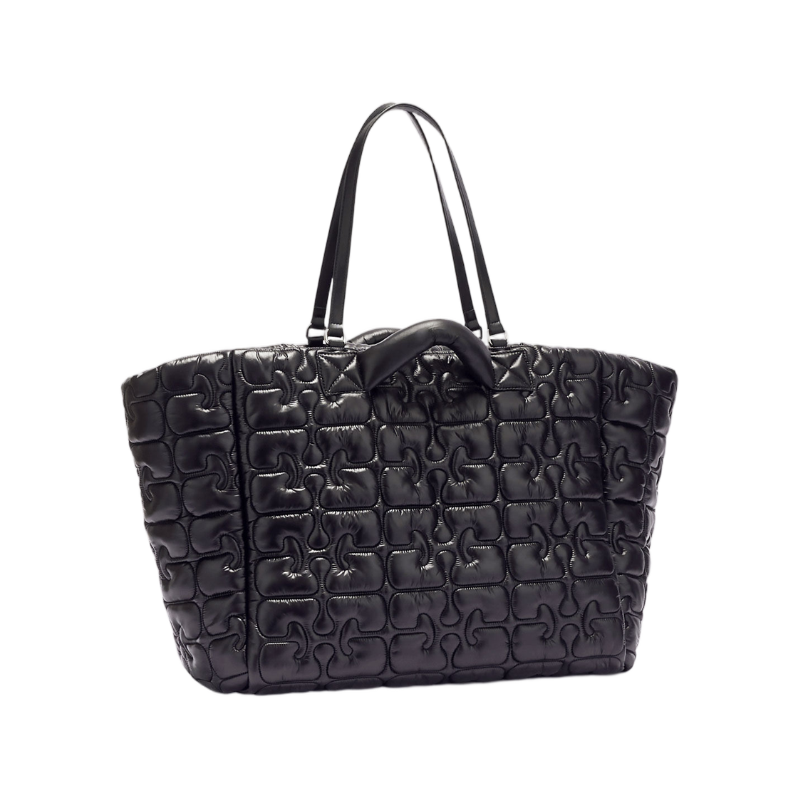 가니 퀼티드 리테크 XXL 토트 블랙(Ganni Quilted Retech XXL Tote Black) - 2