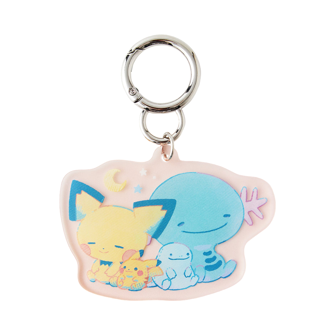 포켓몬 센터 리틀 데이드림 아크릴 키홀더 피츄 & 우파(Pokemon Center Little Daydream Acrylic Keyholder Pichu & Wooper) - 1