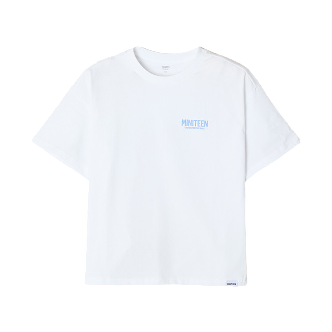 (키즈) 스파오 x 미니틴 숏슬리브 티셔츠 화이트((Kids) Spao x Miniteen Short Sleeve T-Shirt White) - 1