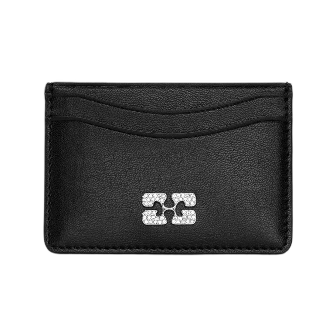 가니 보우 카드 홀더 블랙(Ganni Bou Card Holder Black) - 1
