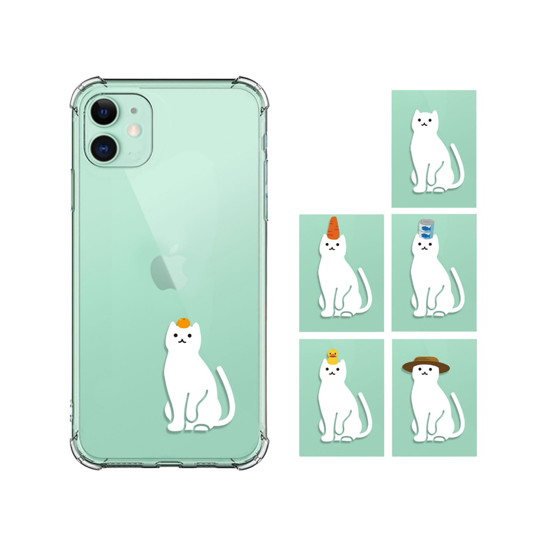 베베케이스 방탄 케이스 고양이 머리 위에 #04. 머리 위에 참치캔(bebecase Shockproof Case [On the Head] #04. Tuna Can on Top) - 2