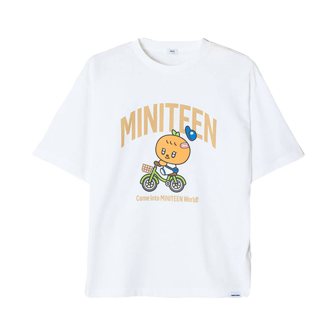 스파오 x 미니틴 숏슬리브 티셔츠 오렌지(Spao x Miniteen Short Sleeve T-Shirt Orange) - 1
