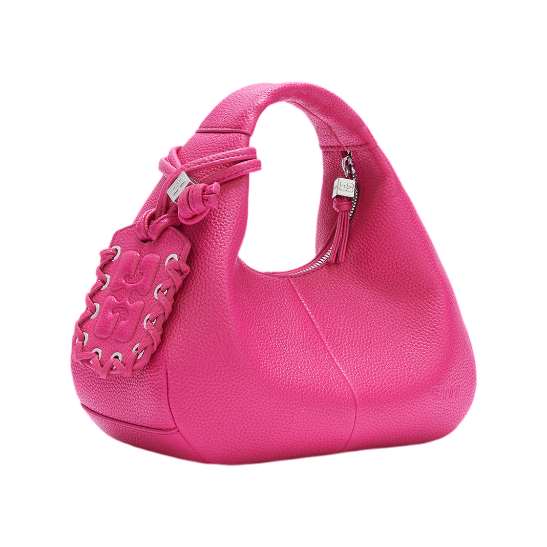 가니 미니 호보백 핑크 캬바레(Ganni Mini Hobo Bag Pink Cabaret) - 2