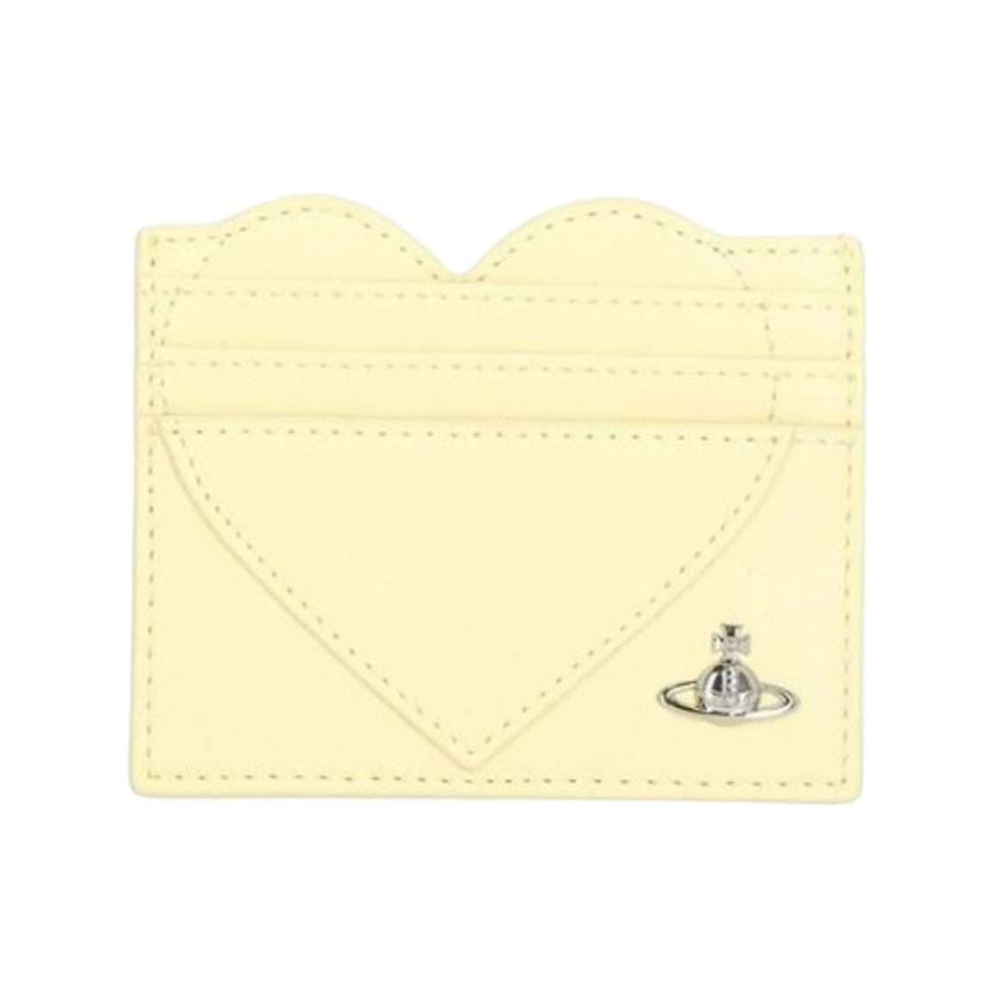 5403000MW-S0026-E402 Vivienne Westwood Heart Card Holder Neon Yellow