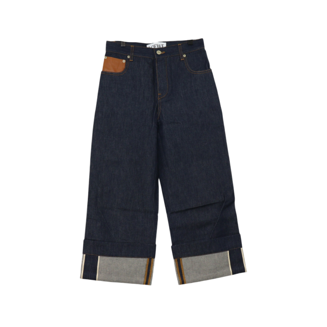 로에베 0010819456 피셔맨 턴업 데님 여성 청바지aa62608(Loewe Fisherman Turn-Up Denim Jeans) - 1