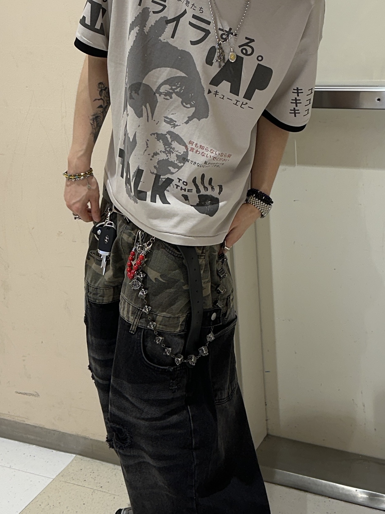 qualisartifexpereo VTG T-Shirts Pig 착용 스타일 - 5