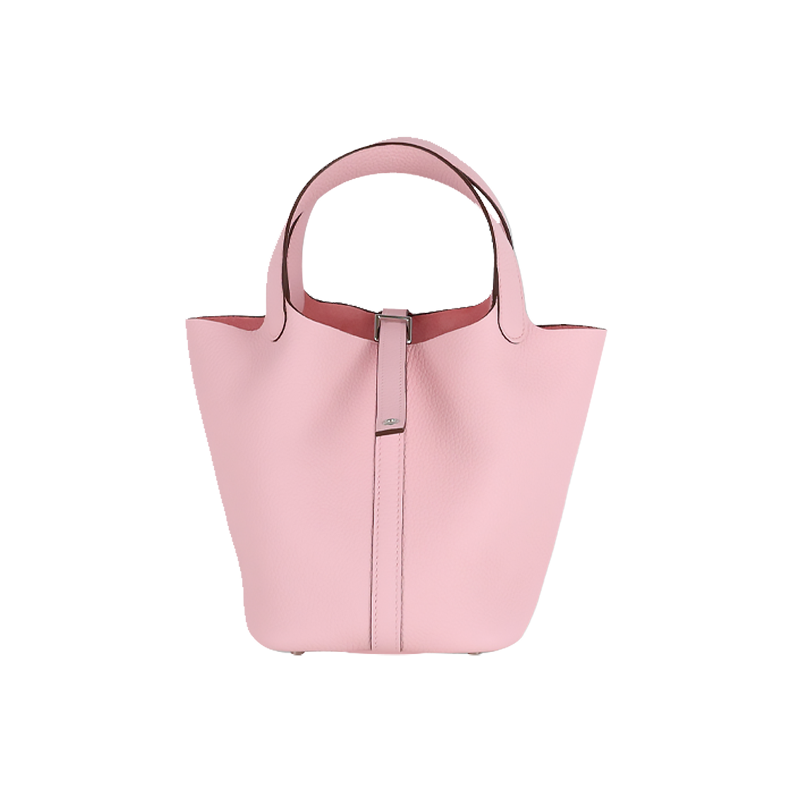 IT5CWOUUCRPF Hermes Rose Sakura Togo Clemence Picotin 18 Silver K