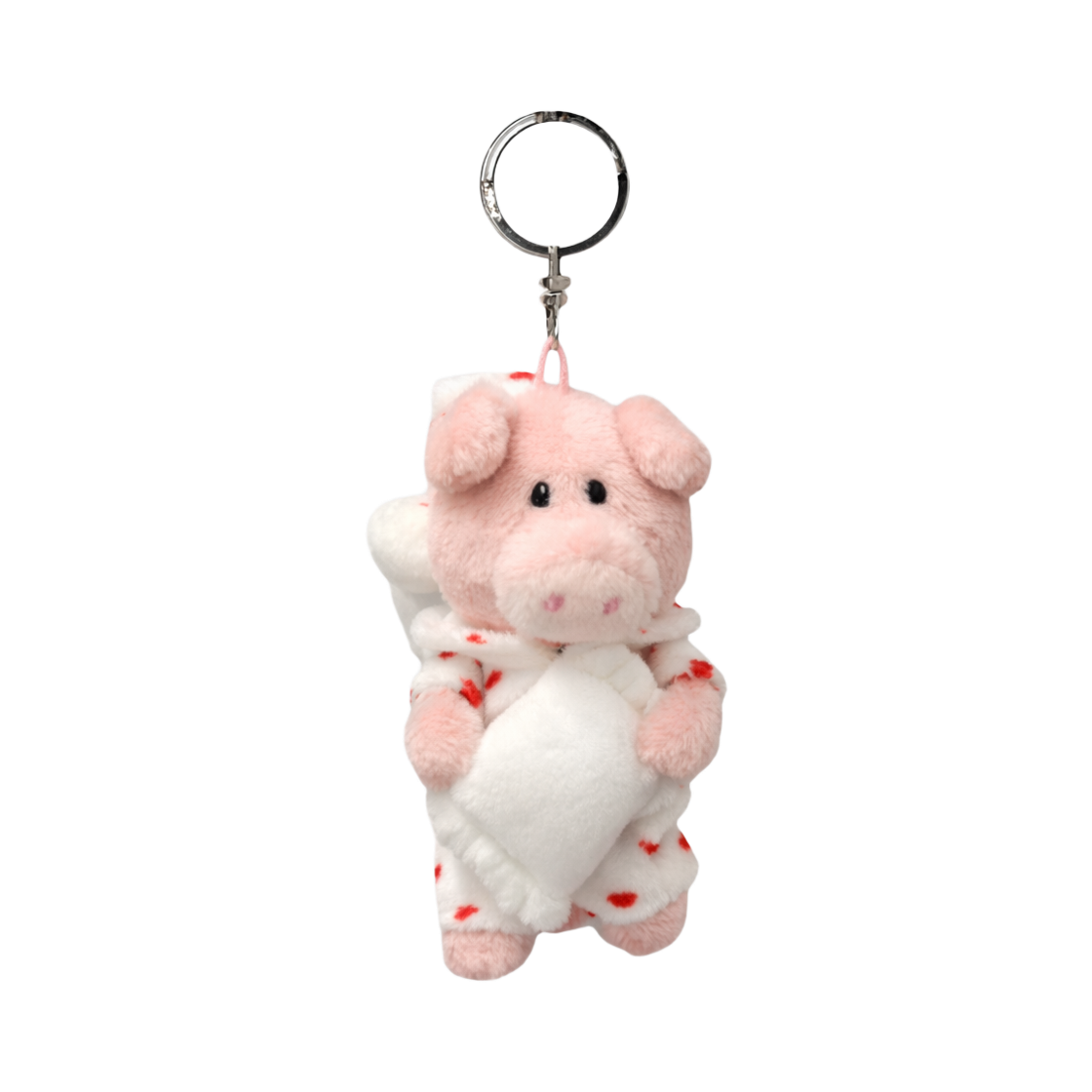 니키 핑크돼지 파자마 키링 10cm([KREAM 단독] NICI Pink Pig Pajama Keychain 10cm)