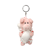 [KREAM 단독] NICI Pink Pig Pajama Keychain 10cm
