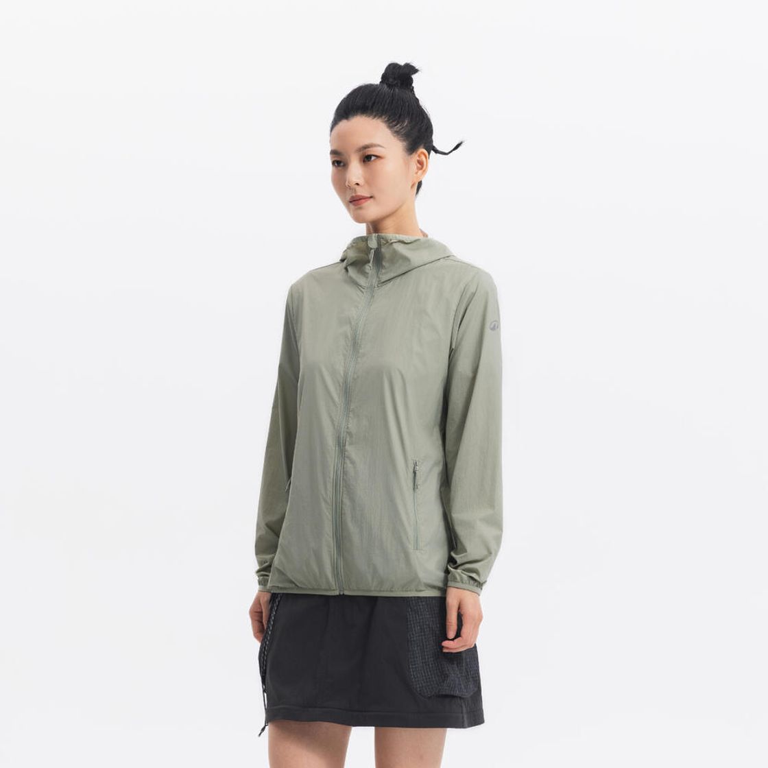 데카트론 여성 하이킹 윈드 자켓 헬륨 100 세이지 그린(DECATHLON Women's Hiking Wind Jacket Helium 100 Sage Green) - 5