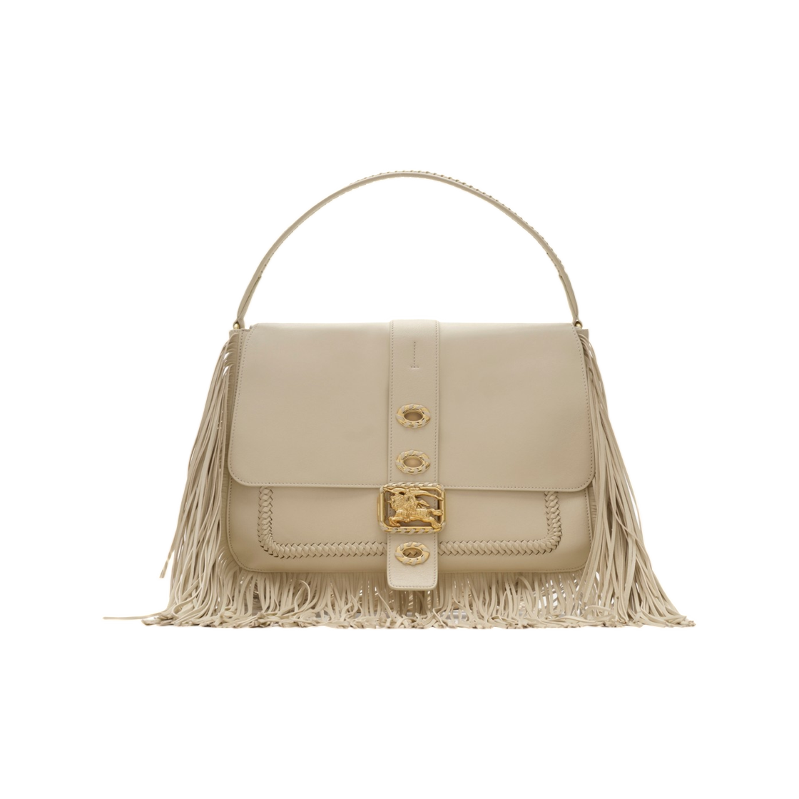 8124901 Burberry Medium Rider Bag Soap Beige