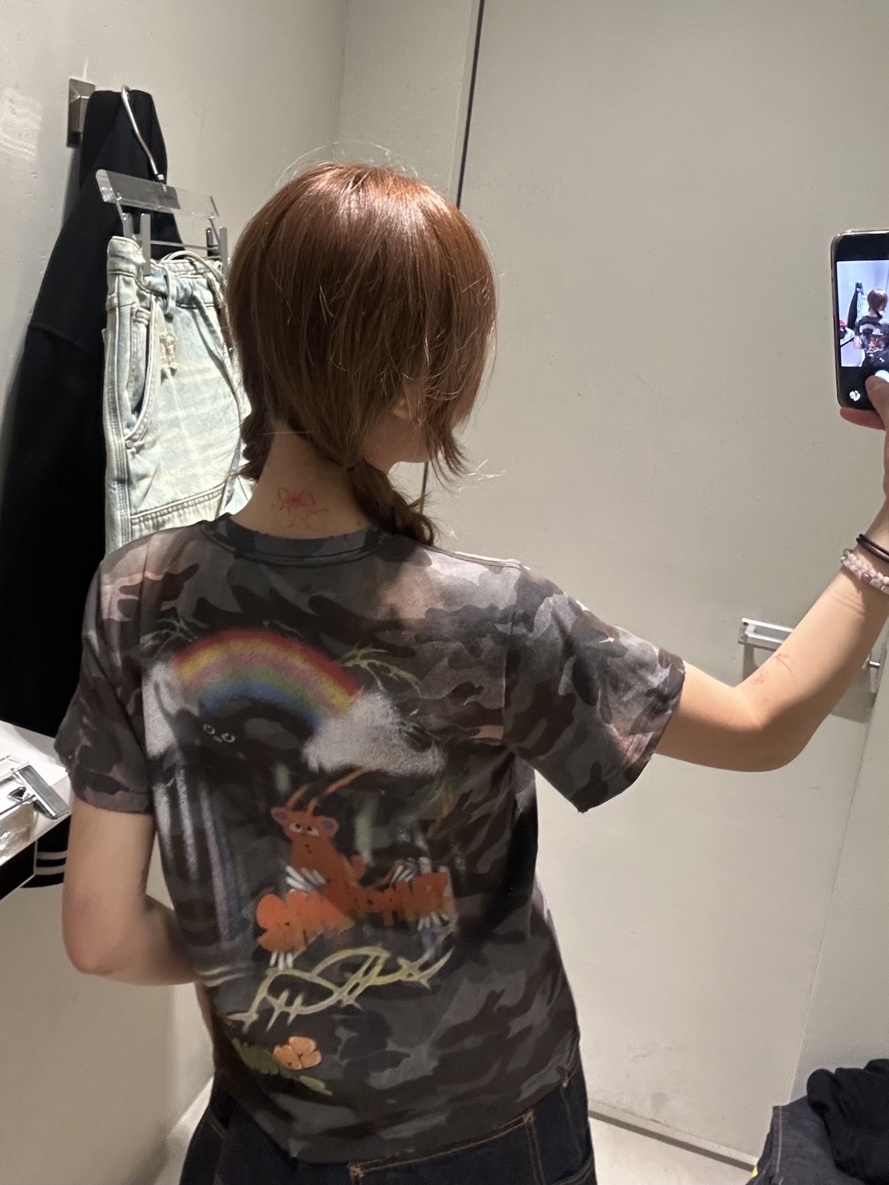 Sankuanz B26SSUTS0102 Graphic Short Sleeve Camo - 26SS 착용 스타일 - 3