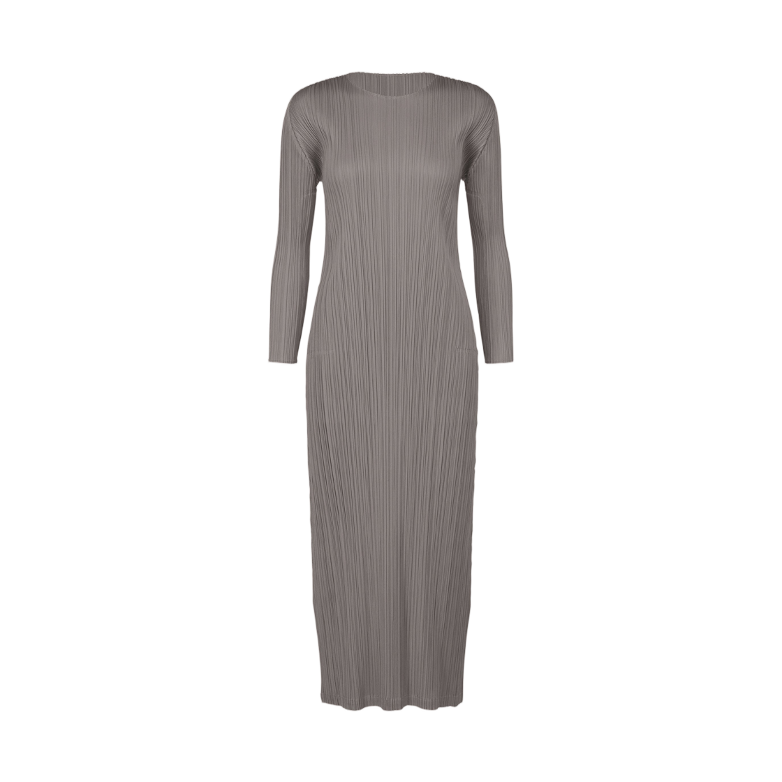 PP61-JH116-12 (W) Pleats Please Issey Miyake Monthly Colors January Dress Gray