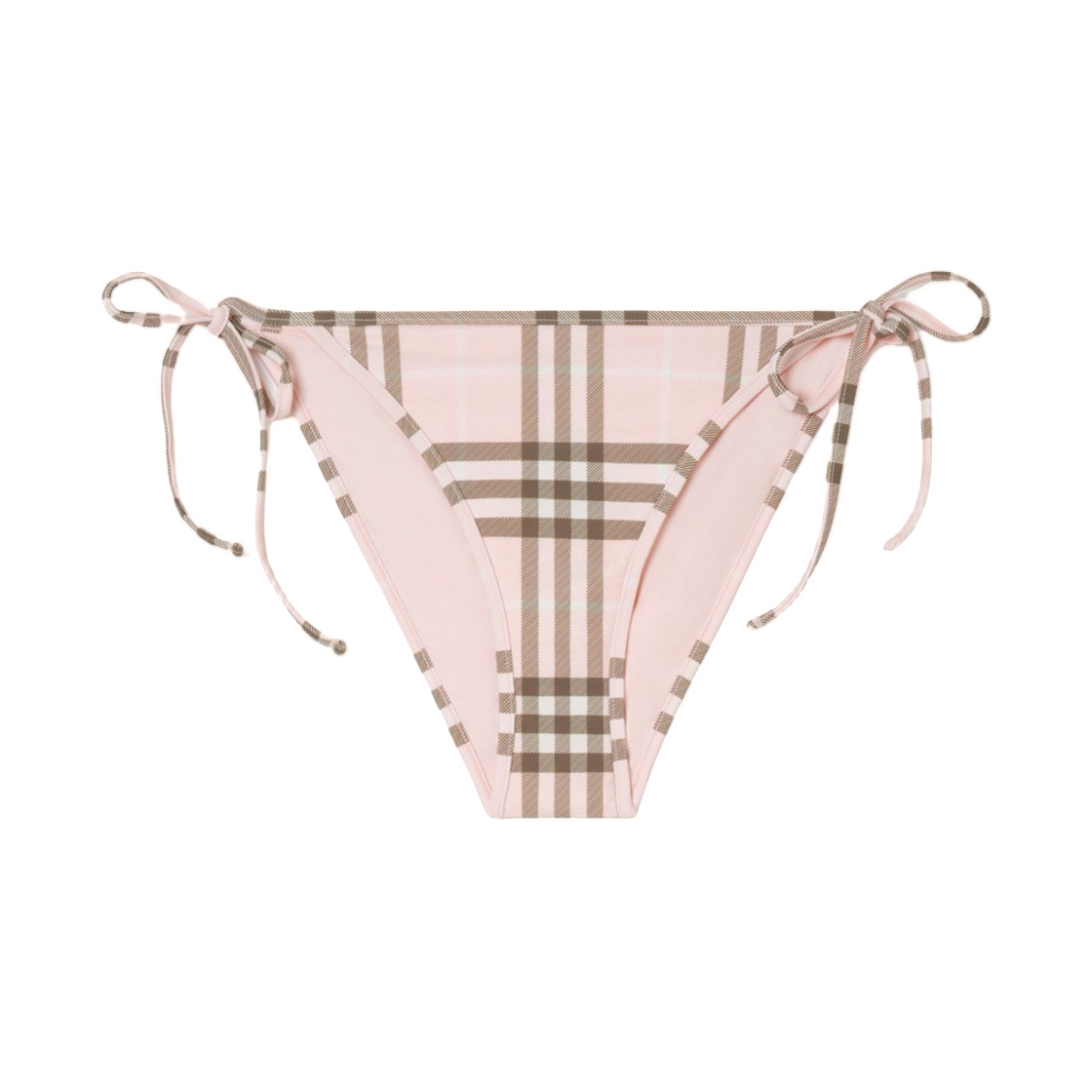 (W) 버버리 체크 비키니 브리프 말로우 핑크((W) Burberry Check Bikini Briefs Mallow Pink) - 1