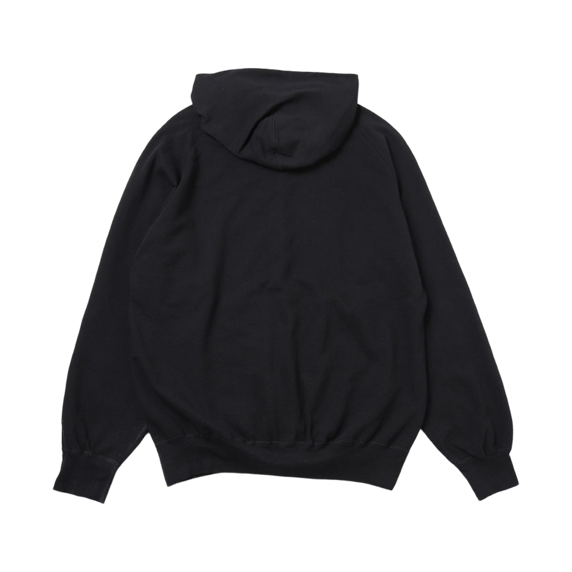 코모리 LW 코튼 플리스 집 후드 블랙 - 26SS(Comoli LW Cotton Fleece Zip Hoodie Black - 26SS) - 2