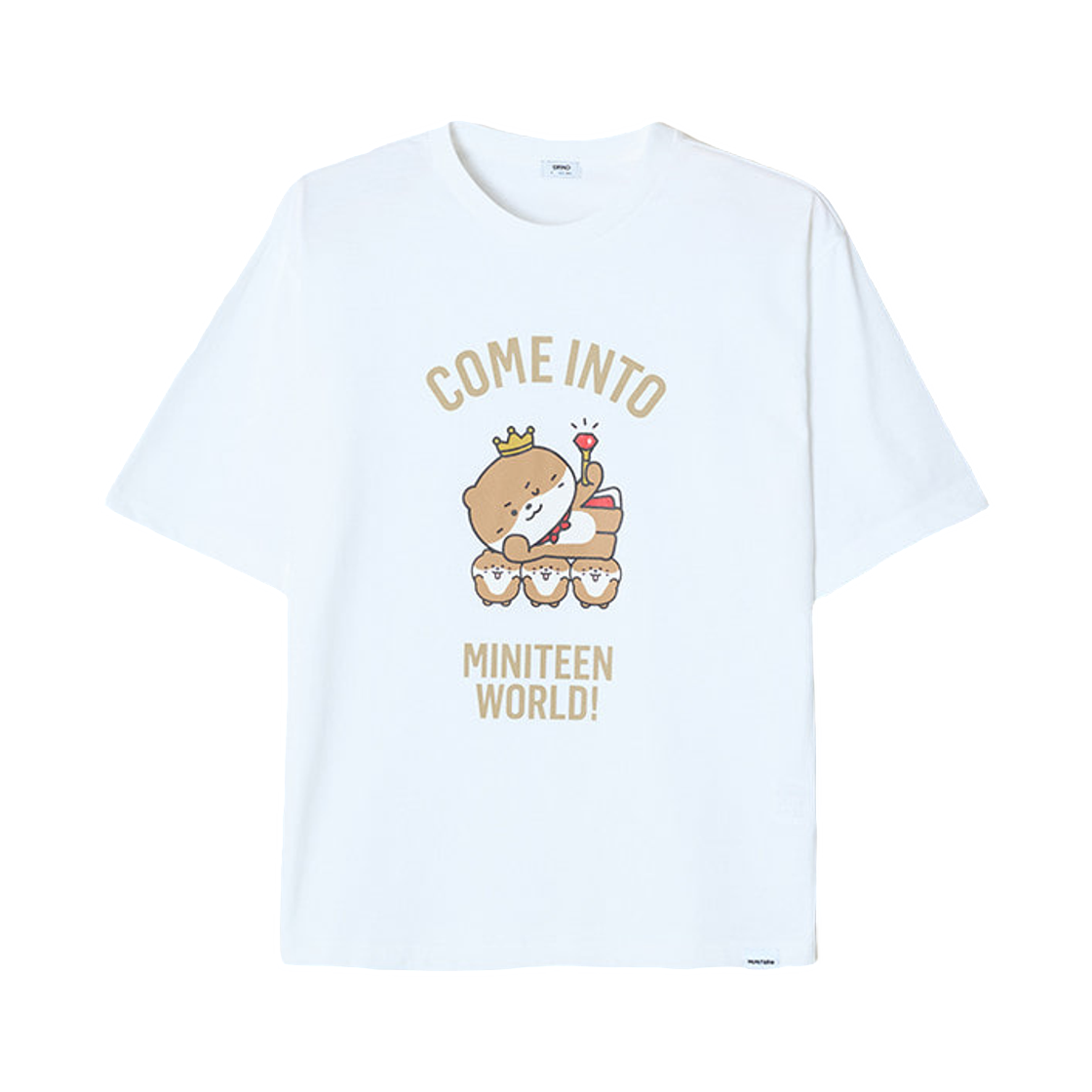 스파오 x 미니틴 숏슬리브 티셔츠 M/Brown(Spao x Miniteen Short Sleeve T-Shirt M/Brown) - 1