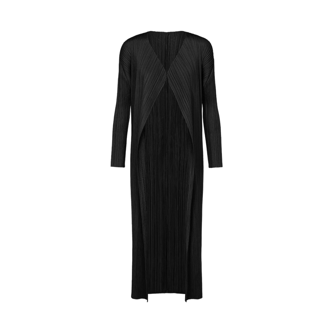 (W) 플리츠 플리즈 이세이 미야케 베이직 코트 블랙((W) Pleats Please Issey Miyake Basics Coat Black) - 1