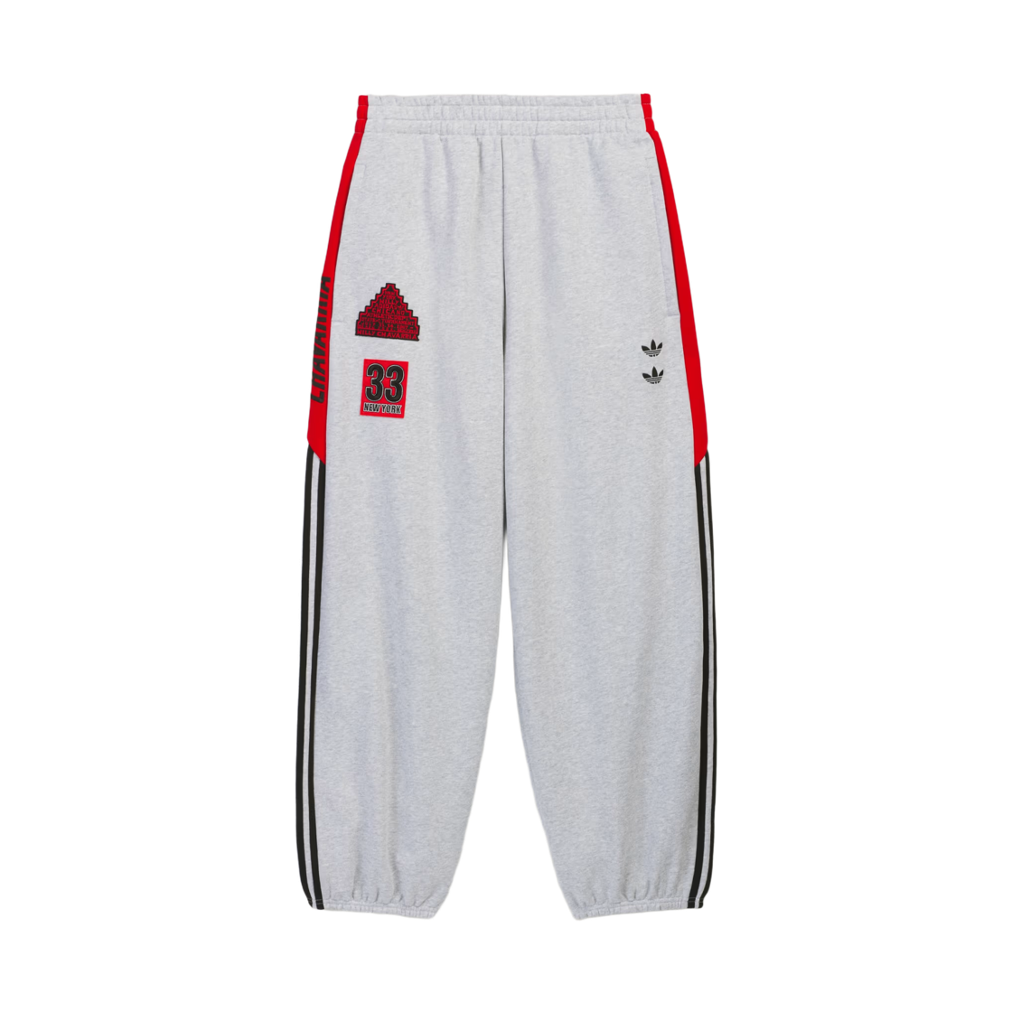 아디다스 x 윌리 차바리아 스웨트팬츠 라이트 그레이 헤더 - KR 사이즈(Adidas x Willy Chavarria Sweatpants Light Grey Heather - KR Sizing)