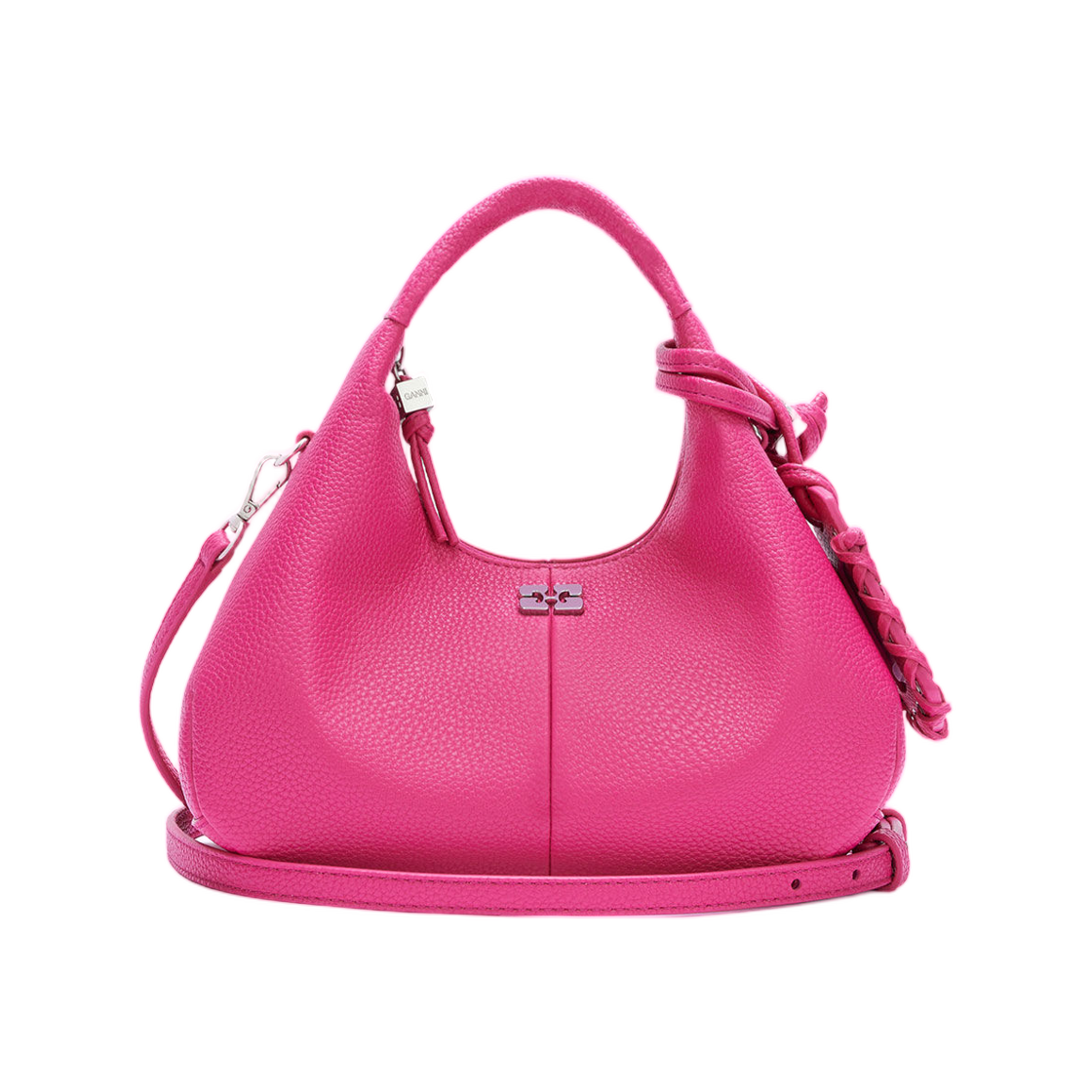 가니 미니 호보백 핑크 캬바레(Ganni Mini Hobo Bag Pink Cabaret) - 1