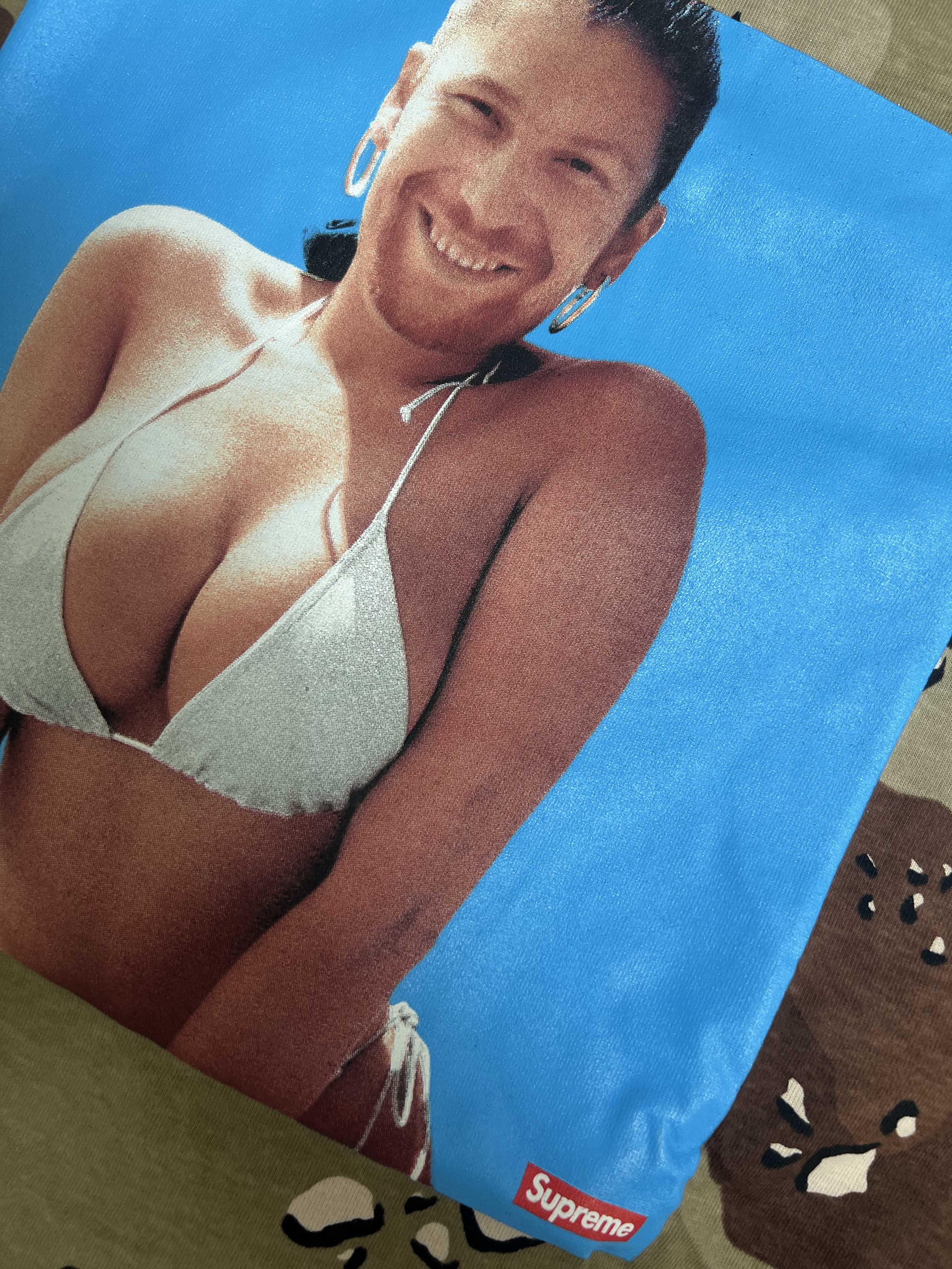 Supreme x Aphex Twin Windowlicker T-Shirt Chocolate Chip Camo - 25SS 착용 스타일