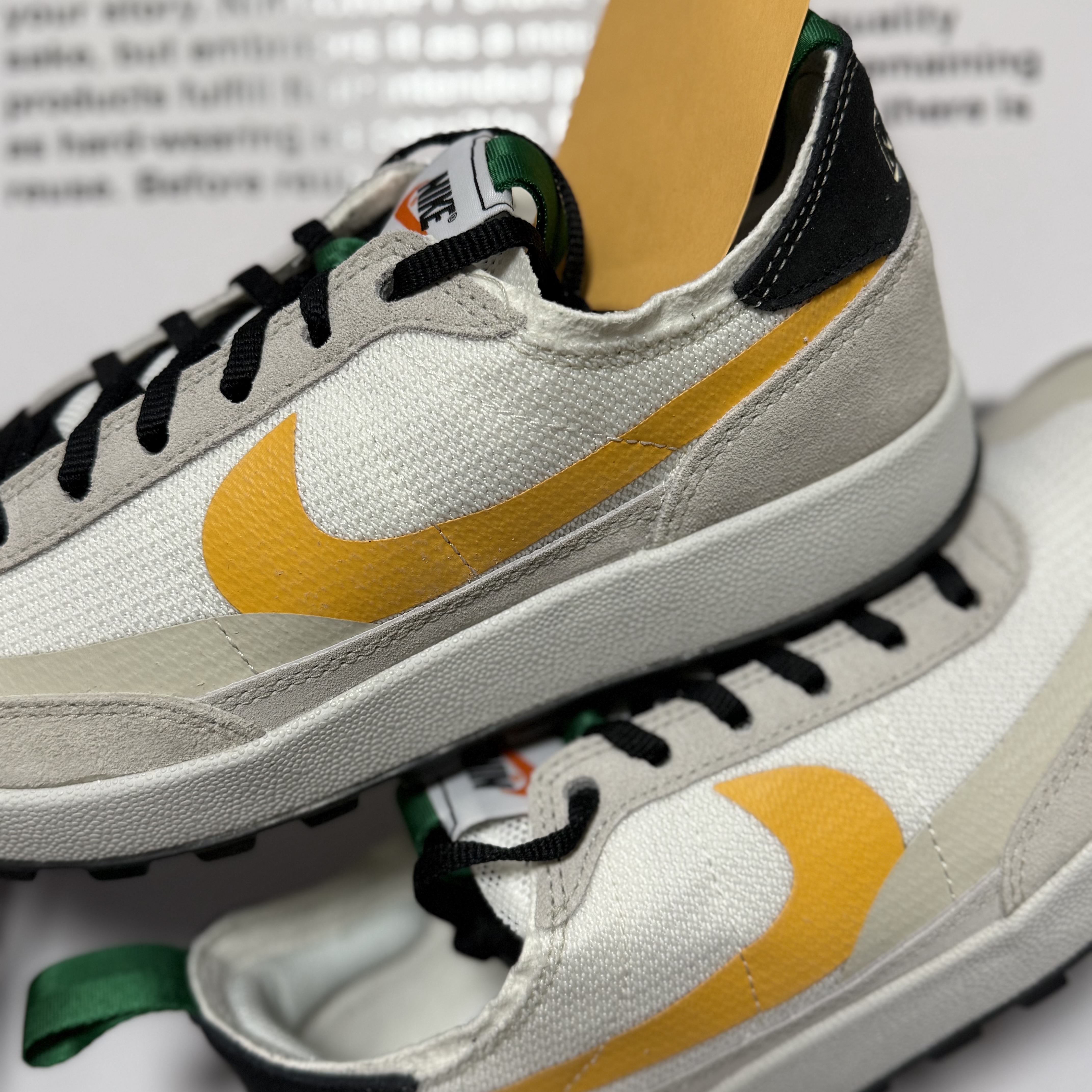 Nike x Tom Sachs General Purpose Shoe Pine Green University Gold 착용 스타일 - 2